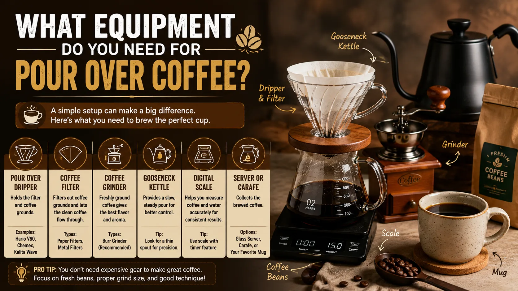 What Equipment Do You Need for Pour Over Coffee
