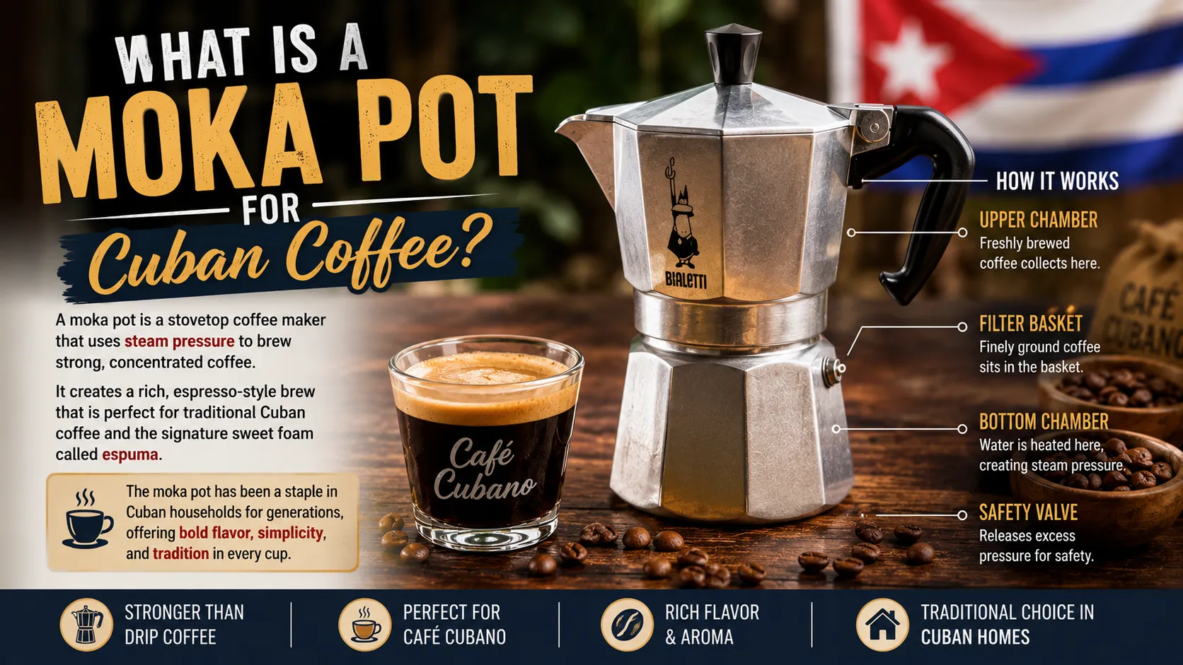 What Is a Moka Pot for Cuban Coffee