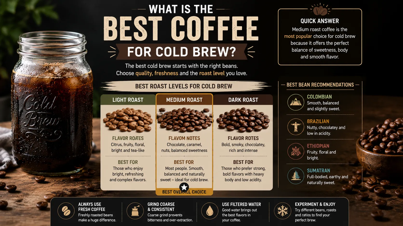 What Is the Best Coffee for Cold Brew