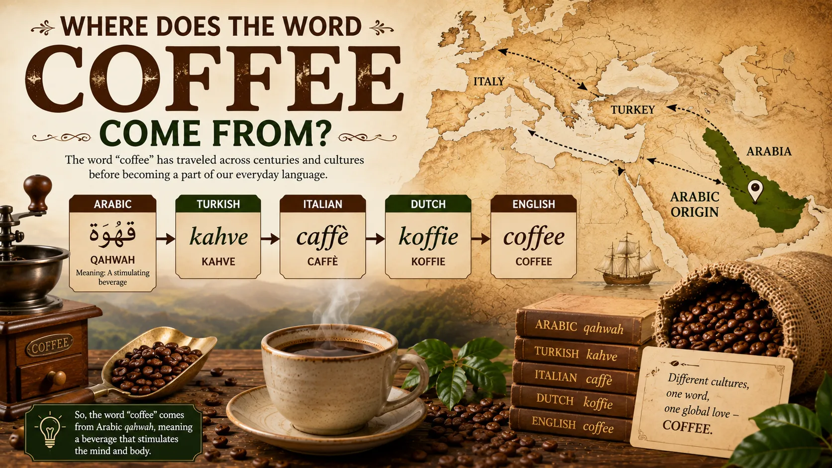 Where Does the Word Coffee Come From
