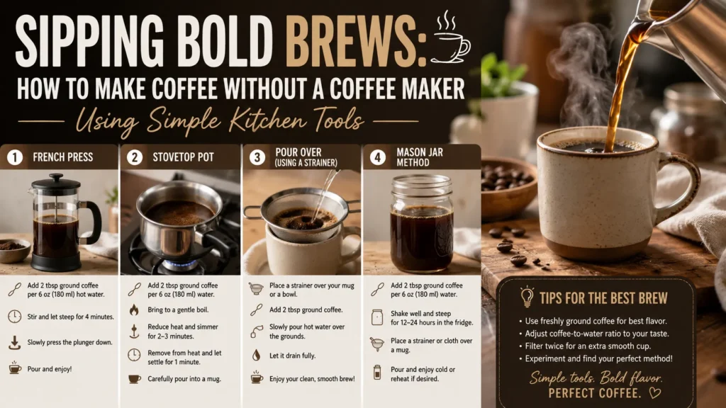 how to make coffee without a coffee maker