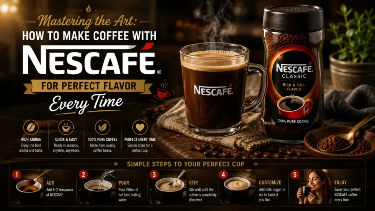 How to make coffee with Nescafe