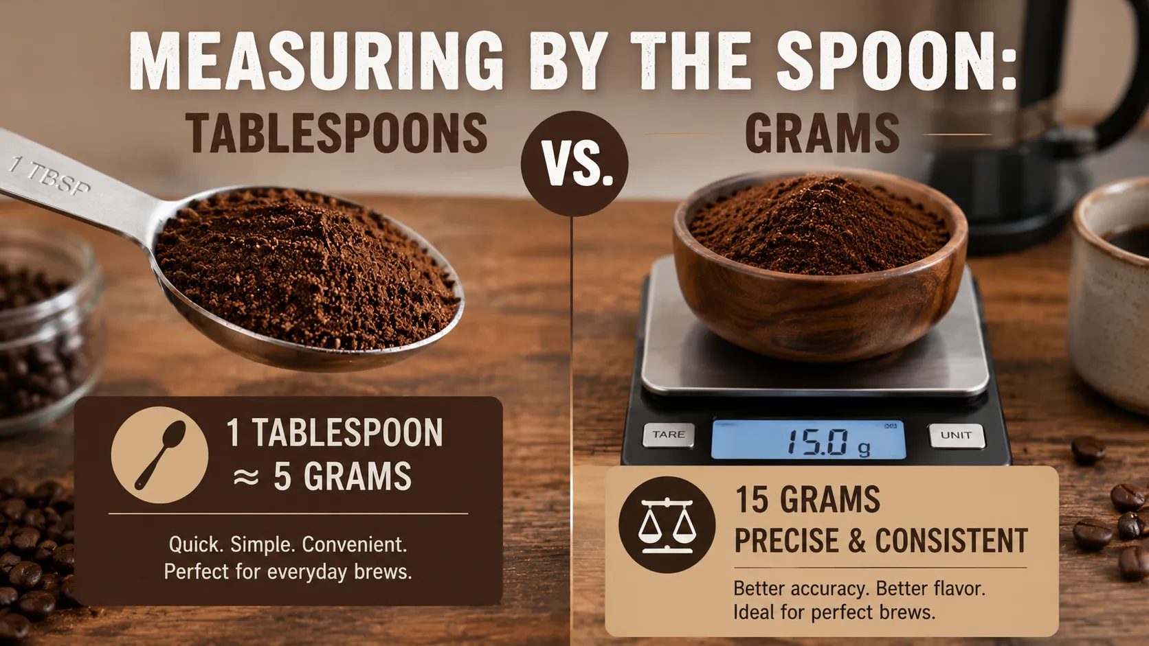 Measuring by the Spoon Tablespoons vs. Grams