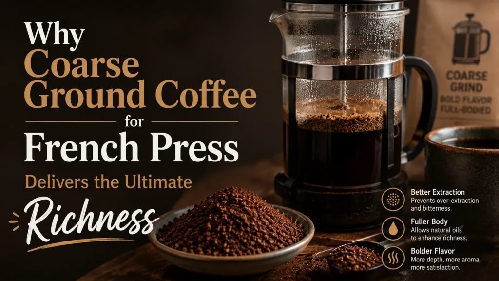 coarse ground coffee for French press