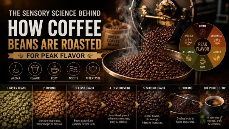 coffee beans are roasted