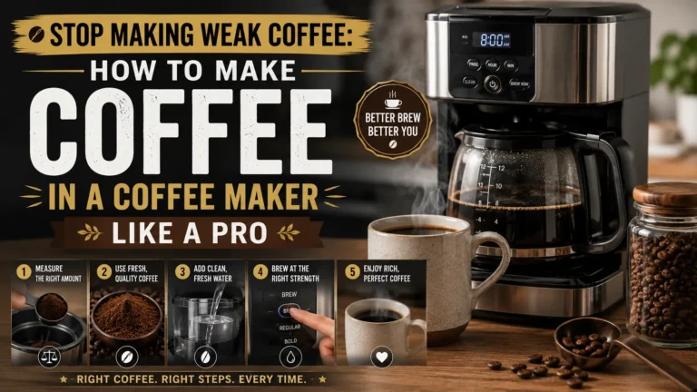 how to make coffee in a coffee maker