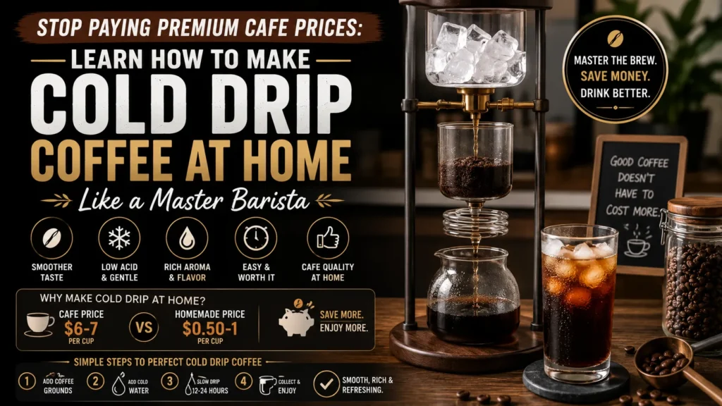 Stop Paying Premium Cafe Prices: Learn How to Make Cold Drip Coffee at Home Like a Master Barista