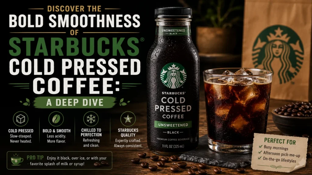 Discover the Bold Smoothness of Starbucks Cold Pressed Coffee: a Deep Dive