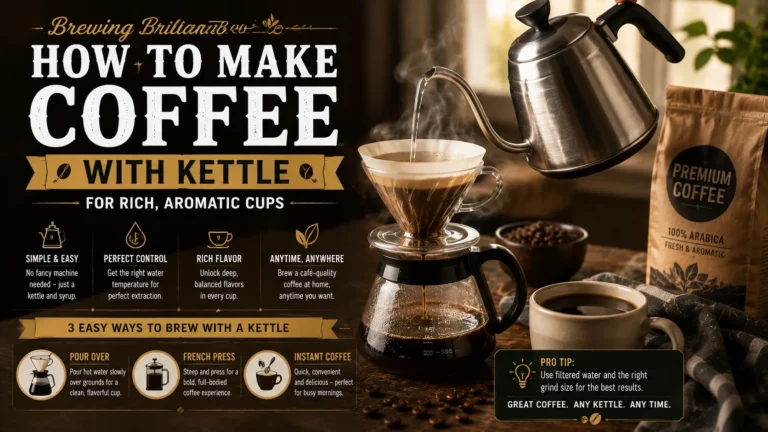How to make coffee with kettle