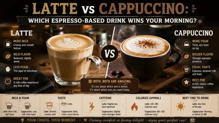 Latte vs cappuccino