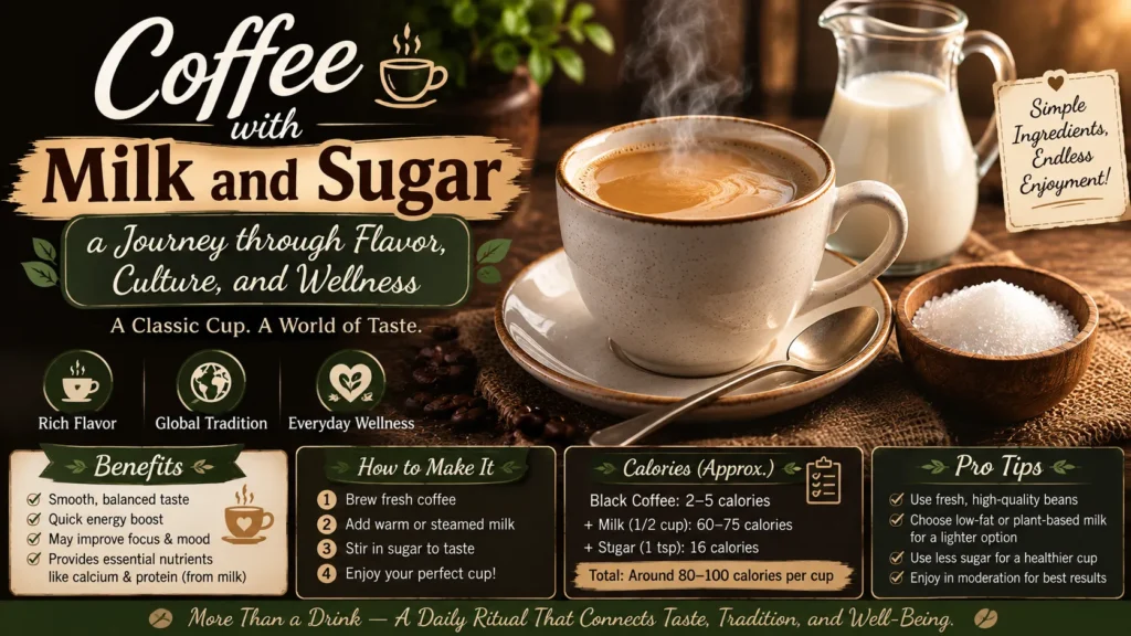 Coffee with Milk and Sugar: a Journey through Flavor, Culture, and Wellness
