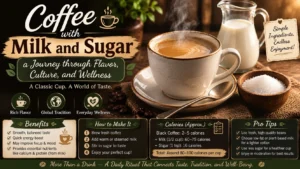 coffee with milk and sugar