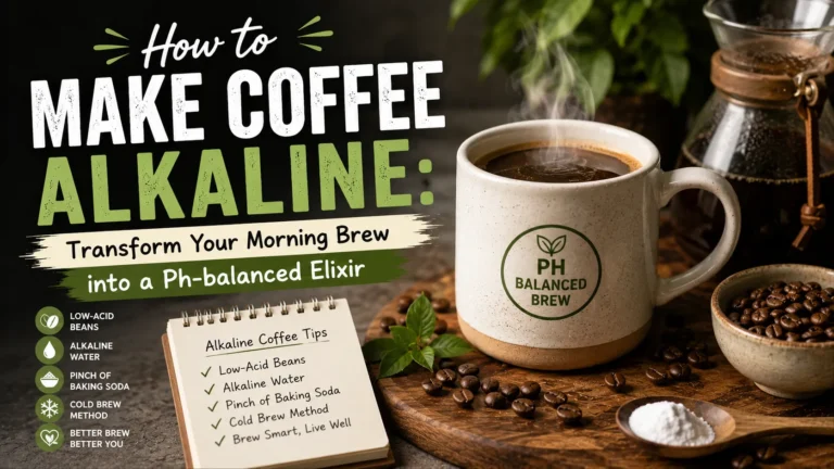 how to make coffee alkaline