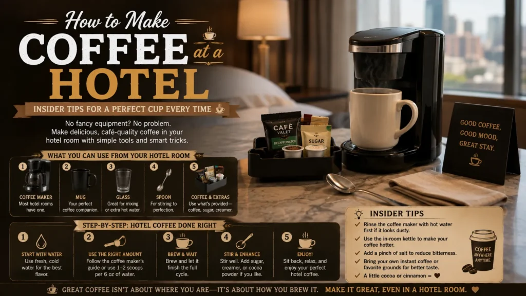 how to make coffee at a hotel