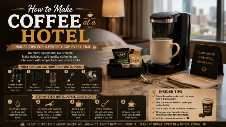 how to make coffee at a hotel