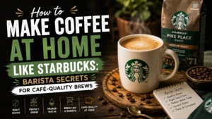 how to make coffee at home like starbucks