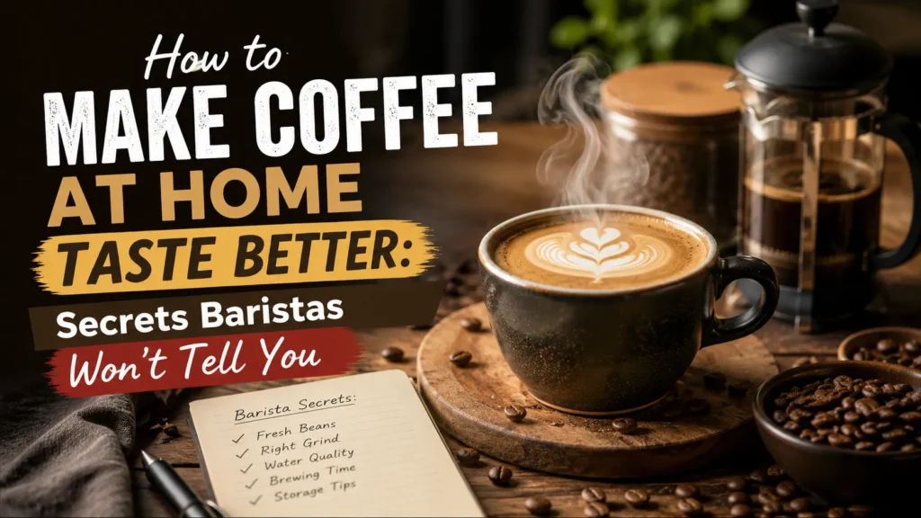 how to make coffee at home taste better