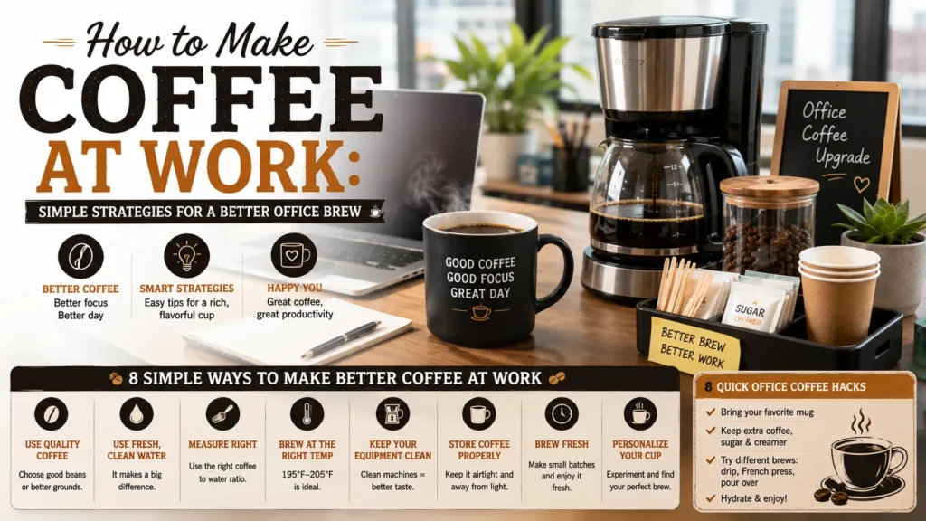 how to make coffee at work