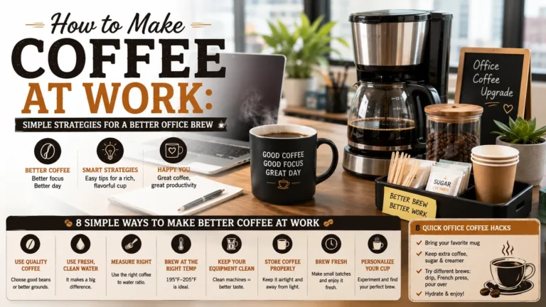 how to make coffee at work