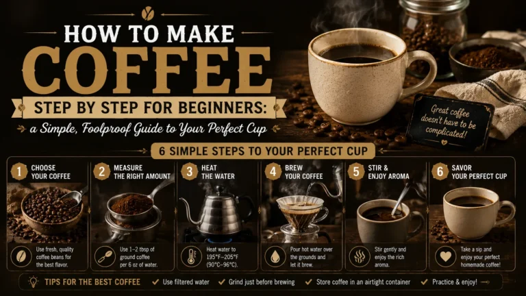 how to make coffee step by step for beginners