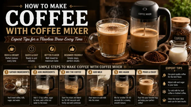 how to make coffee with coffee mixer