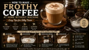 how to make frothy coffee at home without machine