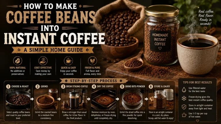 how to make coffee beans into instant coffee