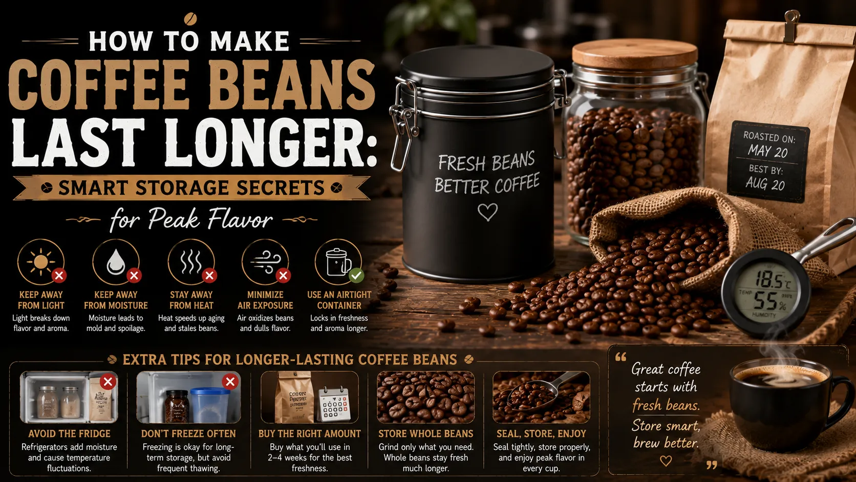 how to make coffee beans last longer