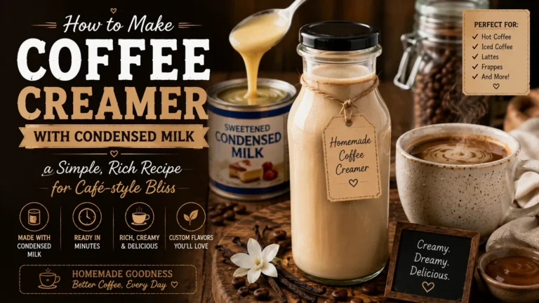 how to make coffee creamer with condensed milk