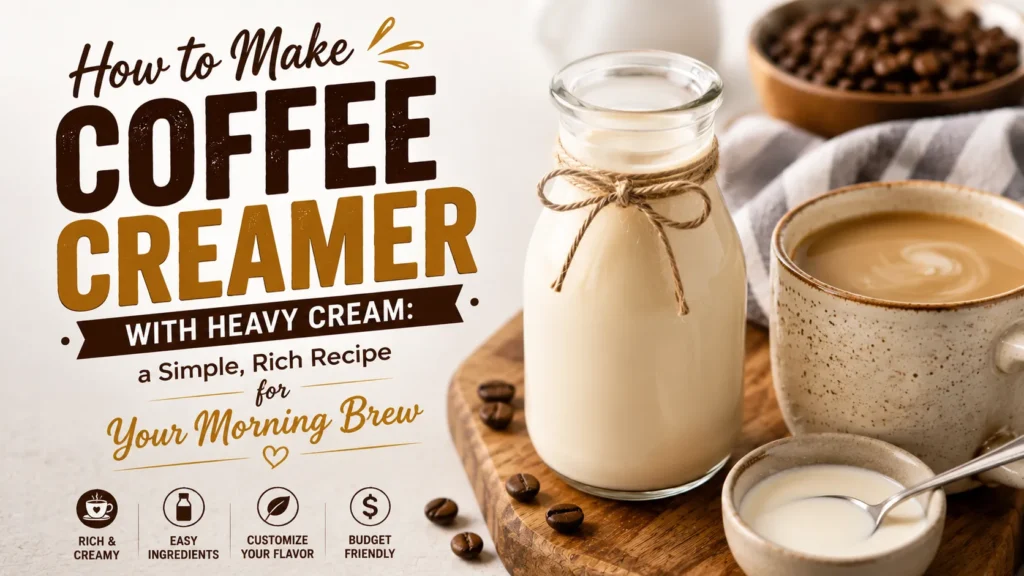 How to Make Coffee Creamer with Heavy Cream: a Simple, Rich Recipe for Your Morning Brew