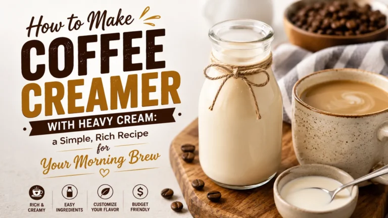 how to make coffee creamer with heavy cream
