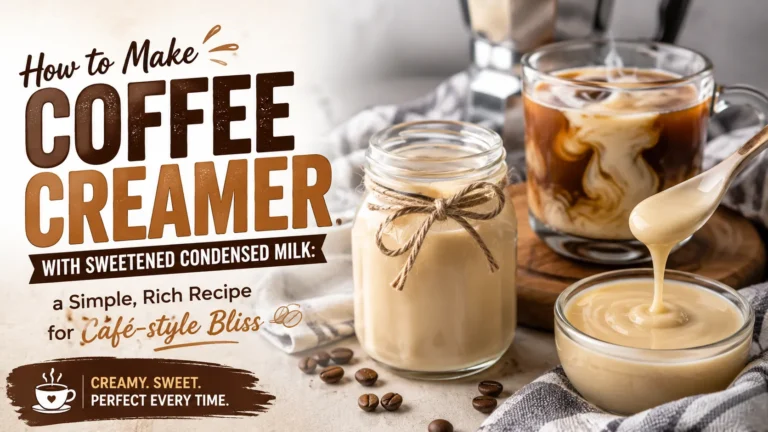 how to make coffee creamer with sweetened condensed milk