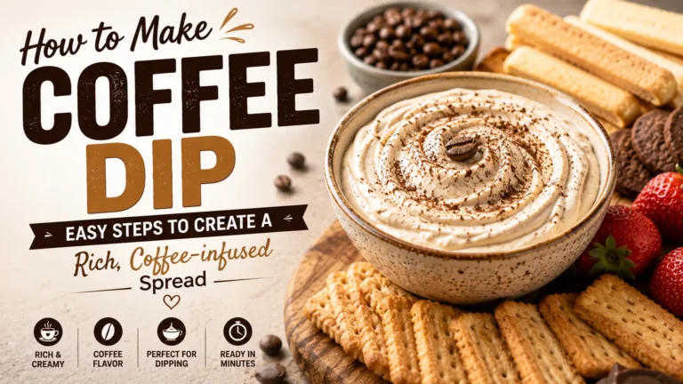 how to make coffee dip